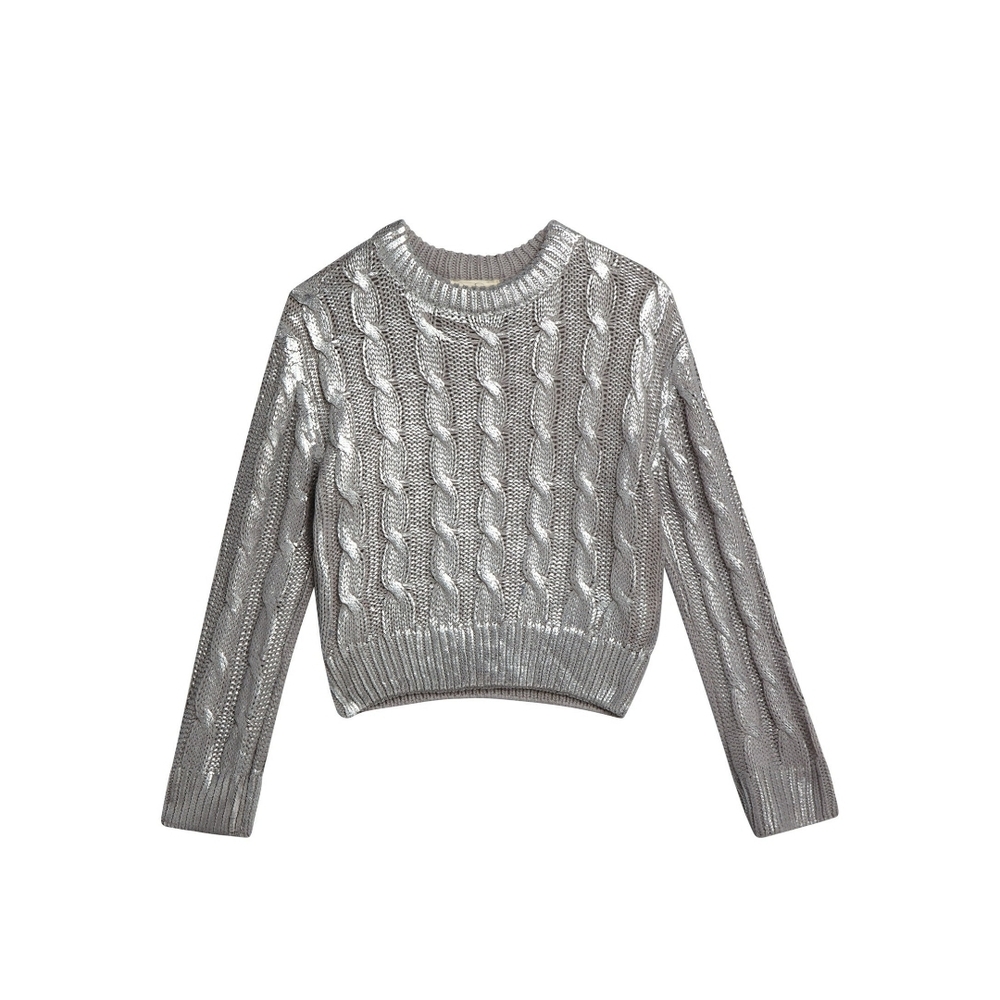 Jessica Simpson Metallic Knit Sweater